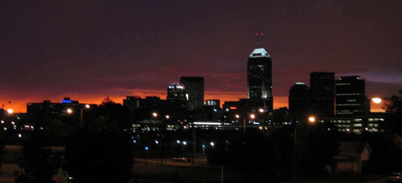 View of Indianapolis, Indiana, United States