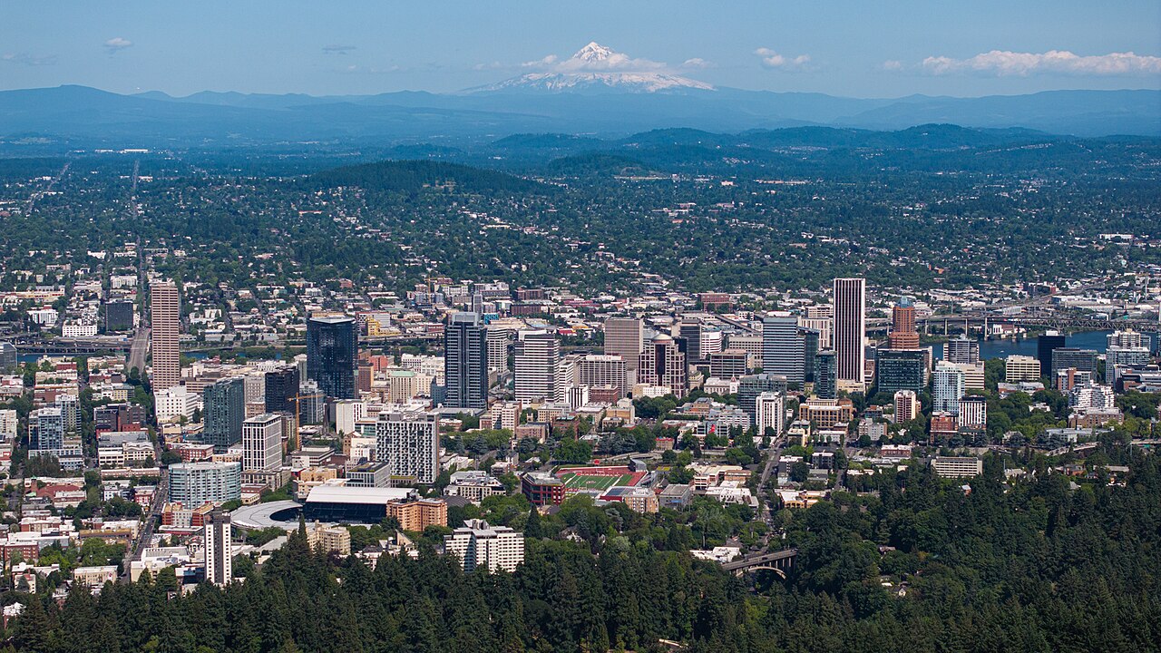 View of Portland, Oregon, United States