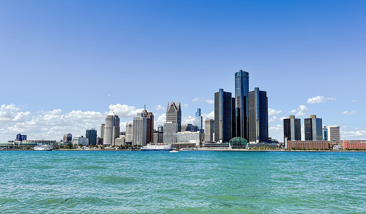 View of Detroit, Michigan, United States