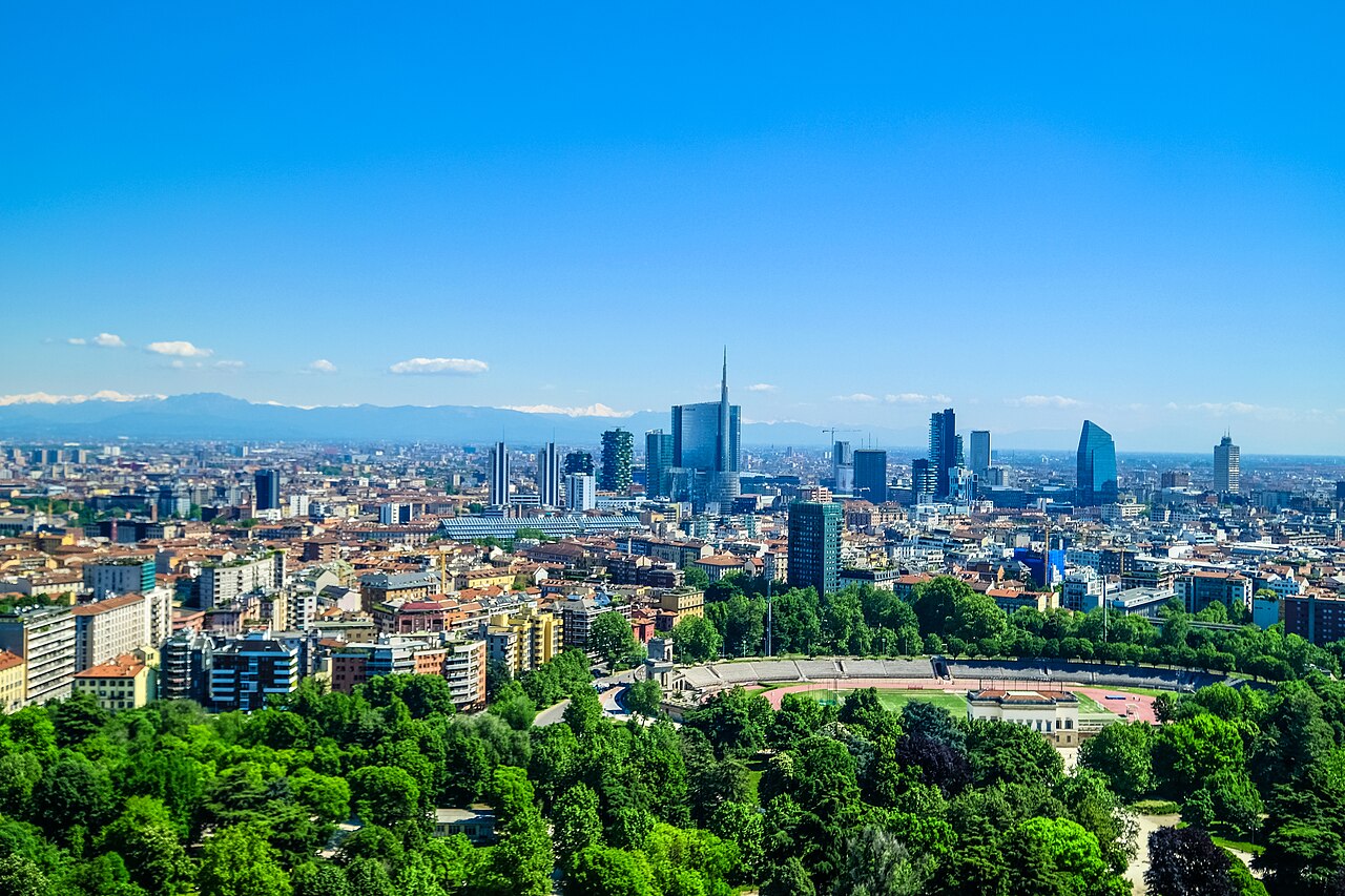 View of Milan, Italy