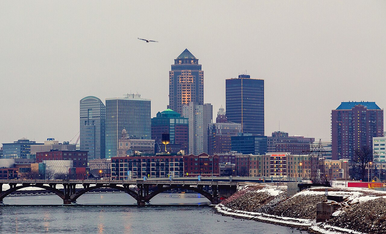 View of Des Moines, Iowa, United States