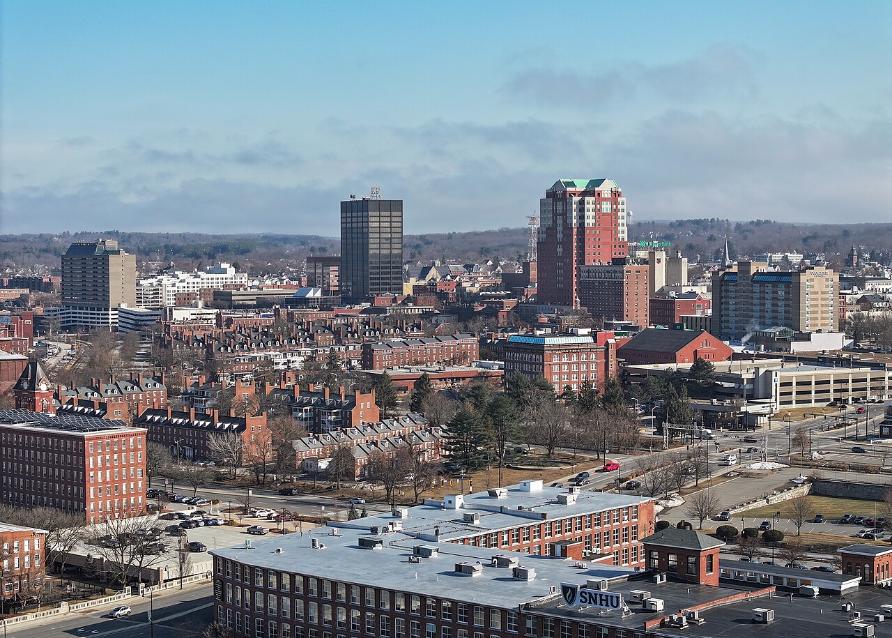 View of Manchester, New Hampshire, United States