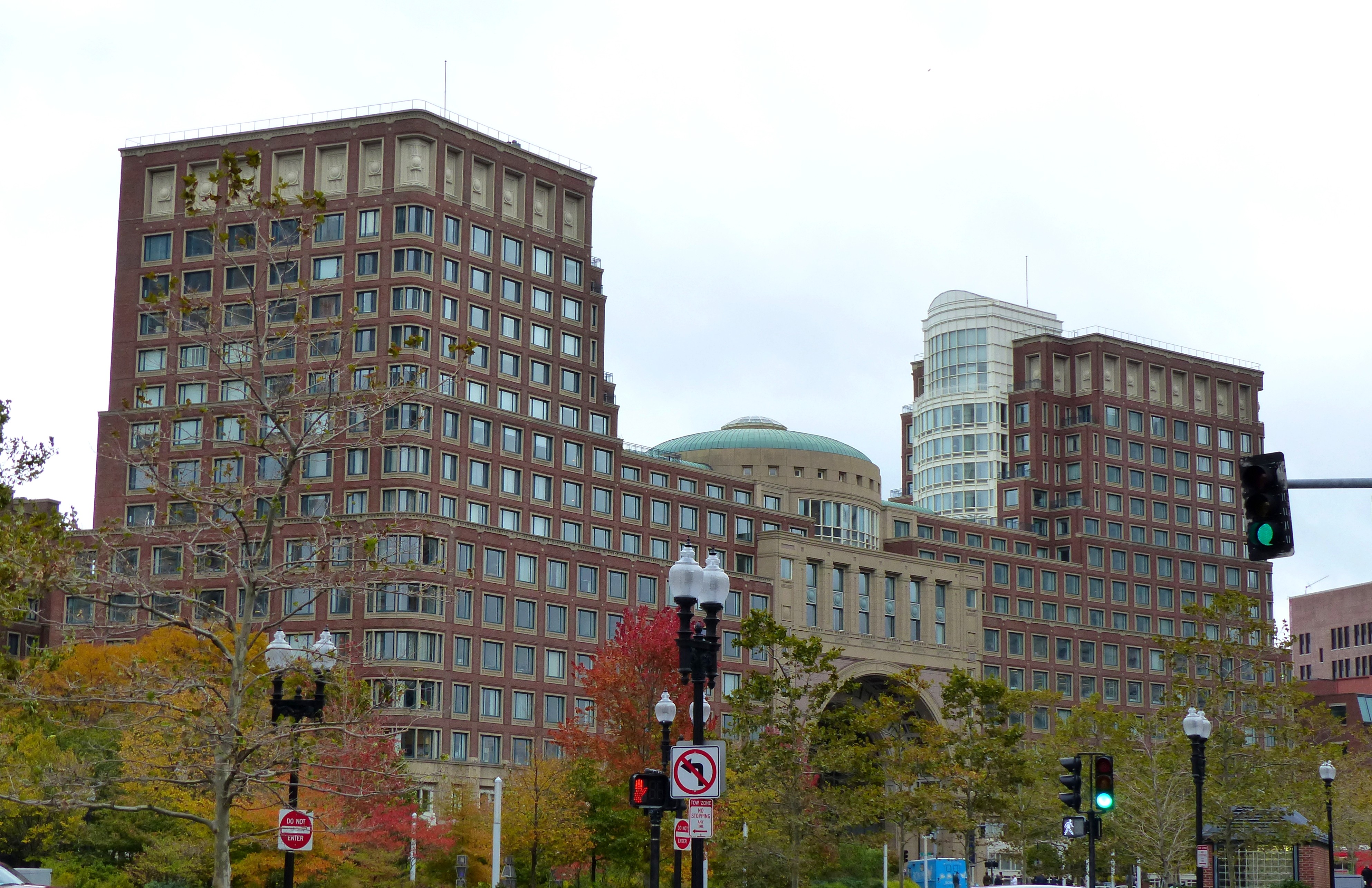 Boston Harbor Hotel - historic exterior, 2015