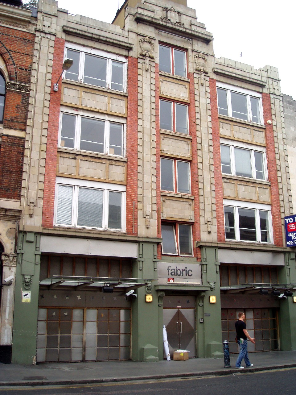 fabric London: historical Smithfield entrance exterior; photographed 2008-05-04